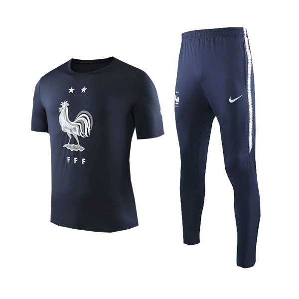 Trikot Trainingsshirt Frankreich Komplett Set 2019 Blau